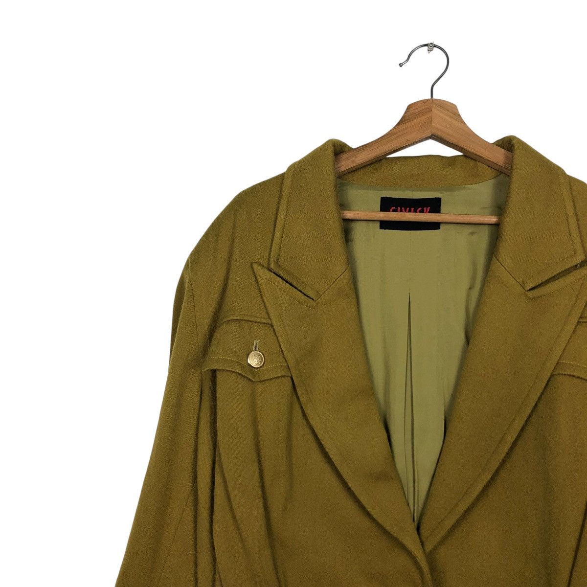 Vintage 🔥VINTAGE CROPPED BIKER JACKET WOOL CIVISK DOUBLE COLLAR Size US M / EU 48-50 / 2 - 9 Thumbnail
