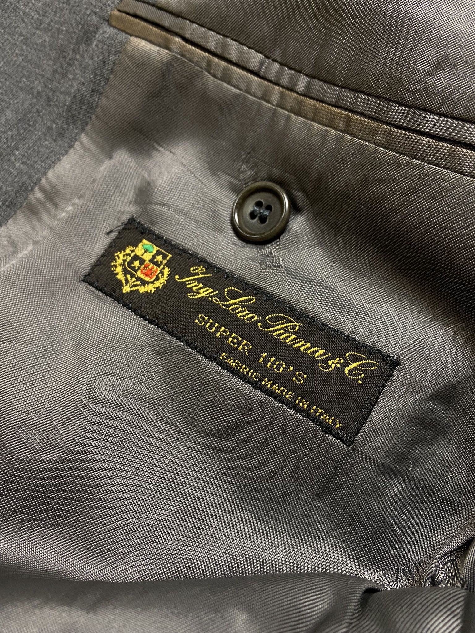 Balmain Loro Piana x Balmain suit jacket gray vintage luxury premium Size 48S - 2 Thumbnail