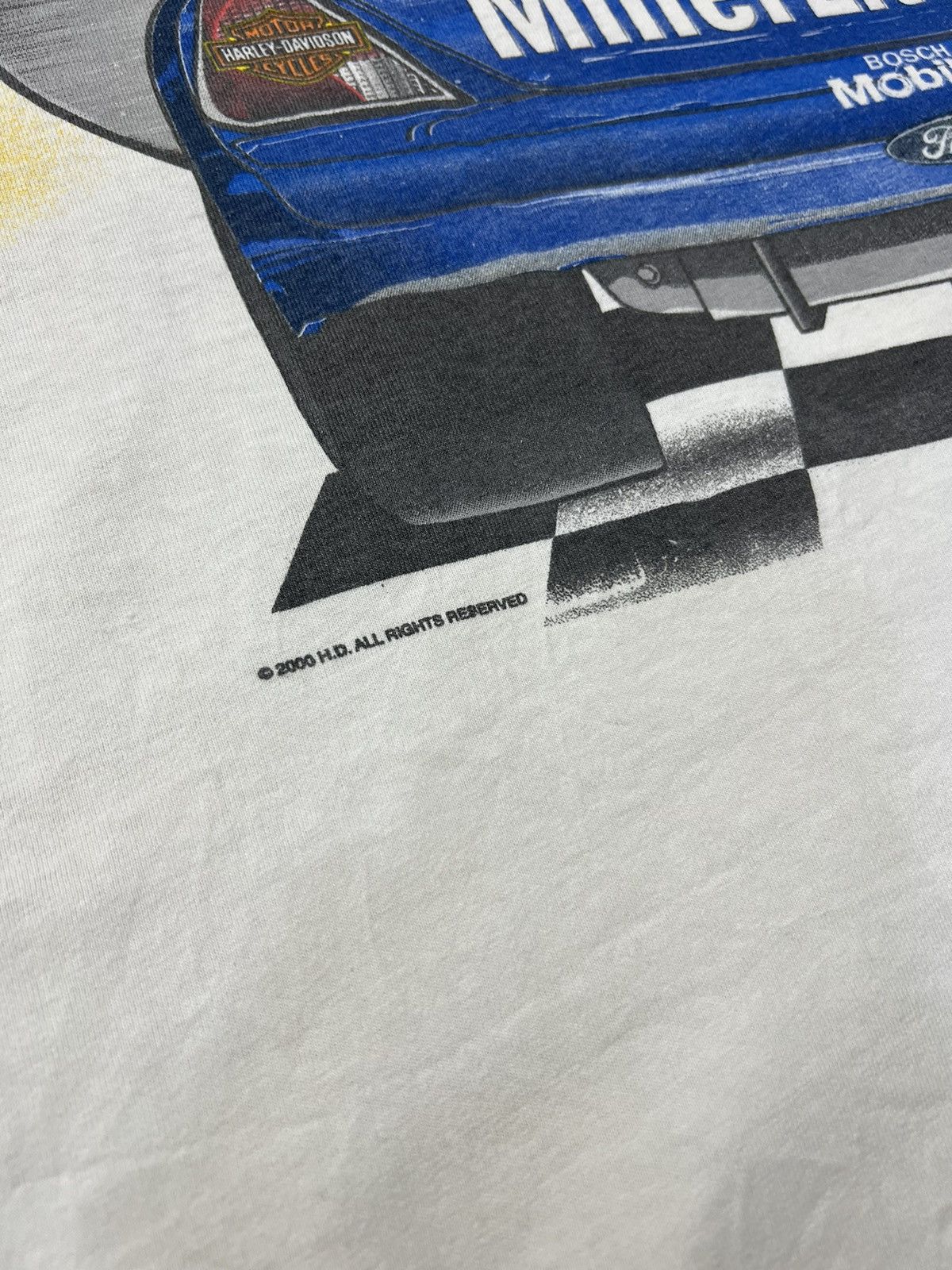 NASCAR Vintage Rusty Wallace Harley Davidson AOP Tee Size US XXL / EU 58 / 5 - 6 Thumbnail