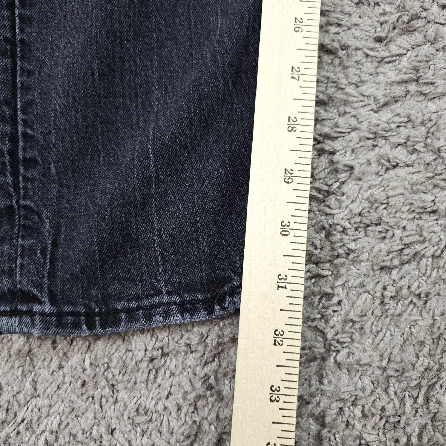 Silver Jeans Co. Silver Jeans Mens 33x32 Black Slim Straight Leg Distressed Stretch Denim Kenaston Size US 32 / EU 48 - 6 Thumbnail
