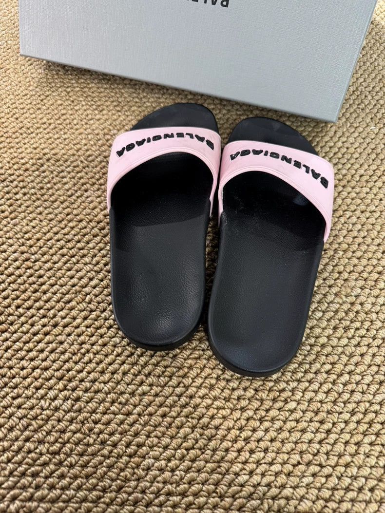 Balenciaga Balenciaga Balenciaga Pink Black Summer Slide Sandals -250 Size US 6 / IT 36 - 3 Thumbnail