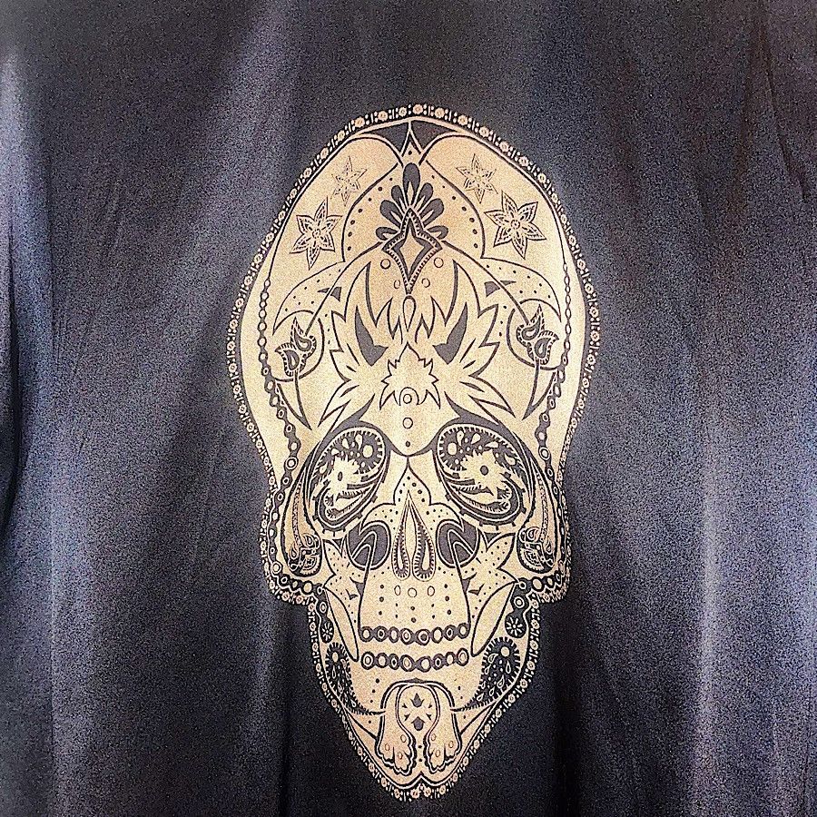 Givenchy Authentic Givenchy 09 Riccardo Tisci Silk & Cotton Skull Tee Size US XS / EU 42 / 0 - 2 Thumbnail