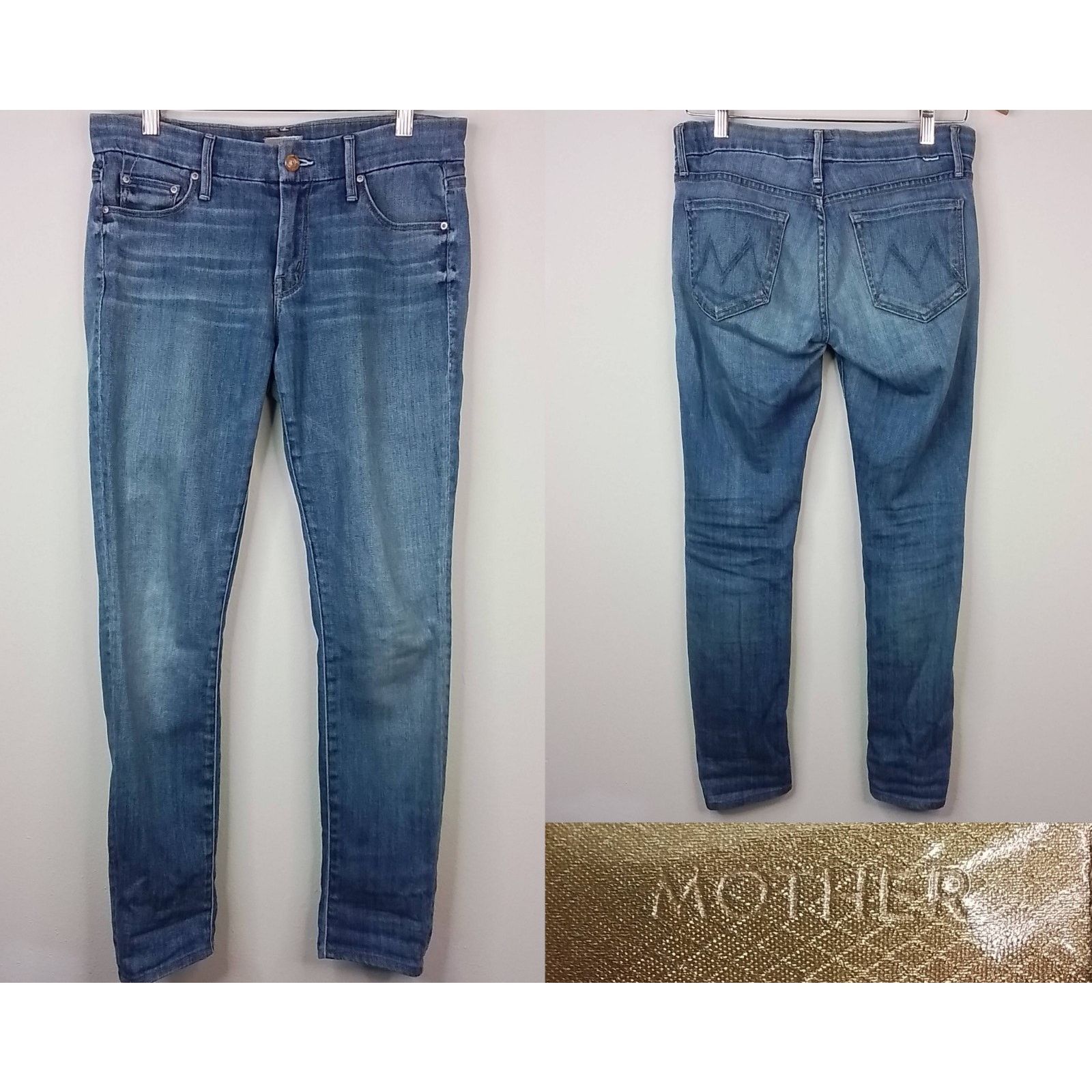 MOTHER Mother Denim Jeans The Looker Women's 28 Skinny Light Wash Size 28" / US 6 / IT 42 - 1 Thumbnail