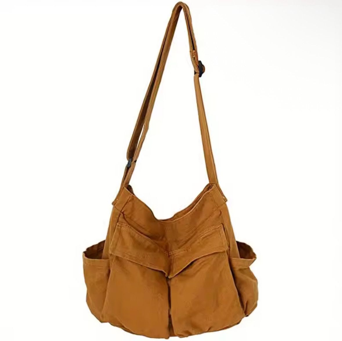 Other Workwear School Canvas Shoulder Bag Large Messenger Bag Size ONE SIZE - 2 Thumbnail