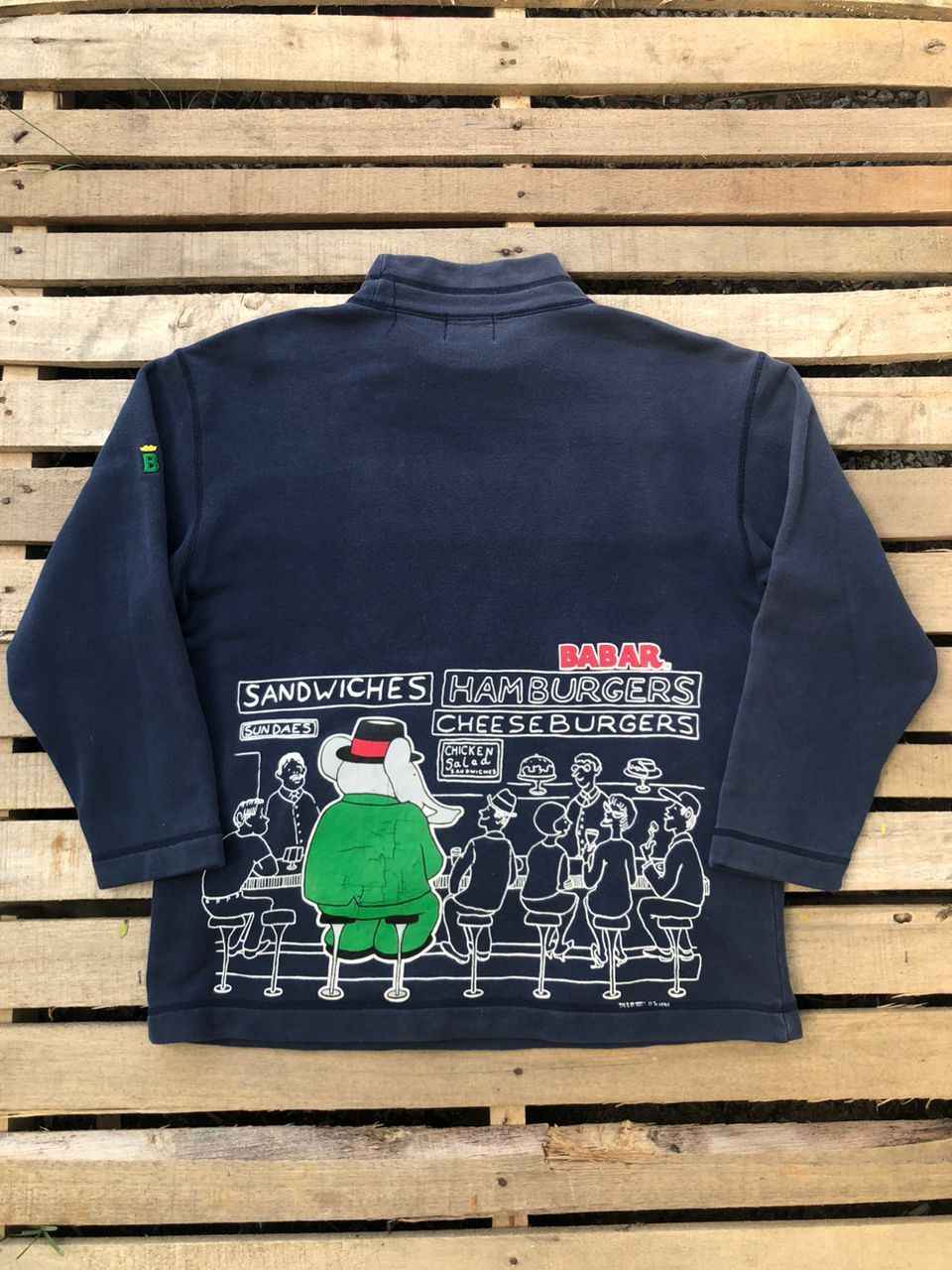 Cartoon Network Vintage 90s "Babar the Elephant" Sweatshirt Cartoon Network Size US L / EU 52-54 / 3 - 1 Thumbnail