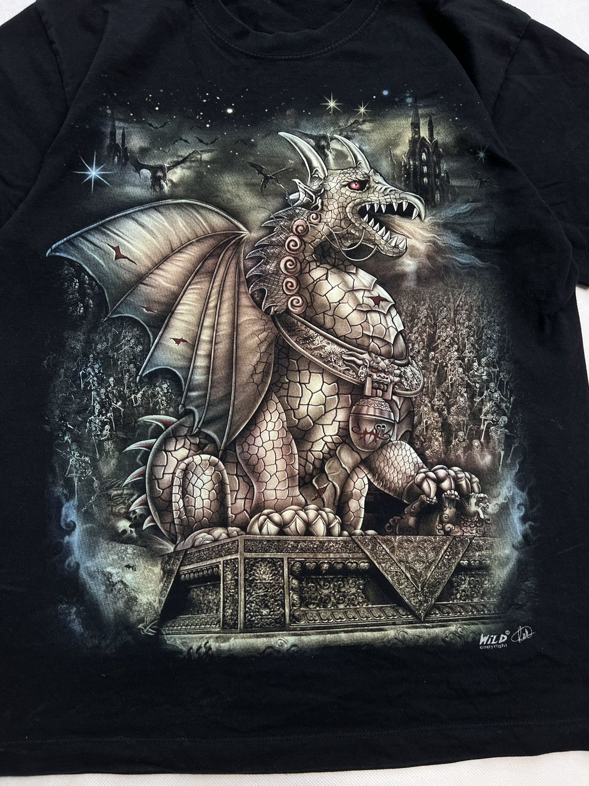 Vintage Tshirt Wild Dragon vintage print Size US M / EU 48-50 / 2 - 2 Thumbnail