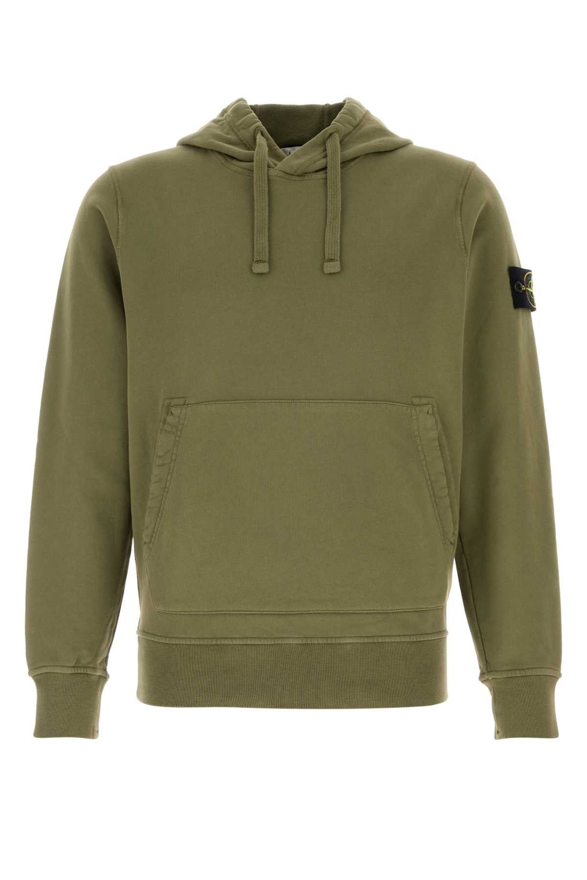 Stone Island Army Green Cotton Sweatshirt Size US S / EU 44-46 / 1 - 1 Thumbnail