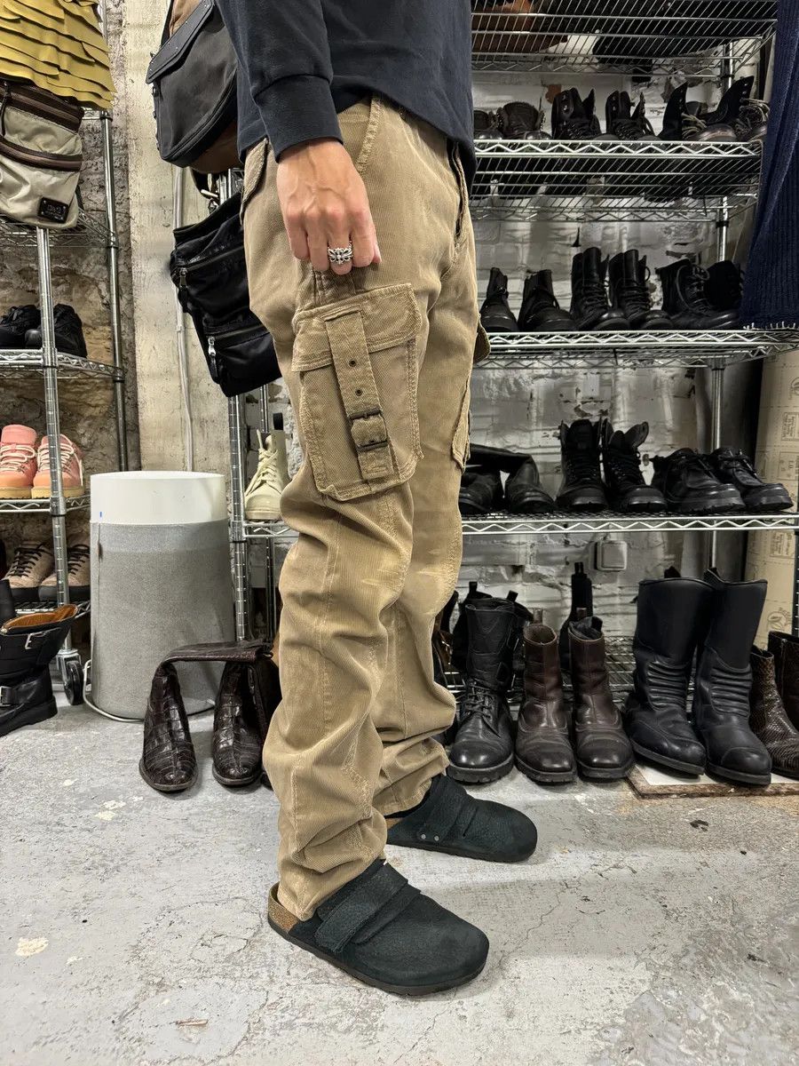 Just Cavalli AW2005 Cavalli Cargo Multi Pockets Buckle Beige Pants Size US 32 / EU 48 - 3 Thumbnail