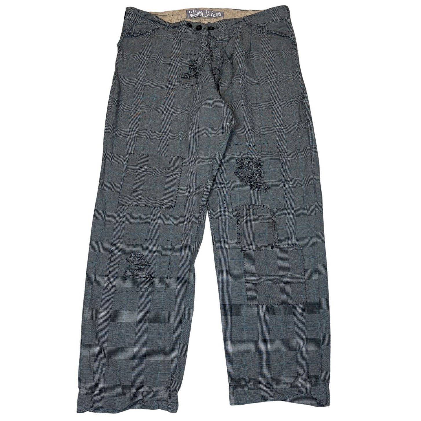 Magnolia Pearl Magnolia Pearl Cotton Charmie Pinstripe Trousers Size 36" / US 14 / IT 50 - 1 Thumbnail