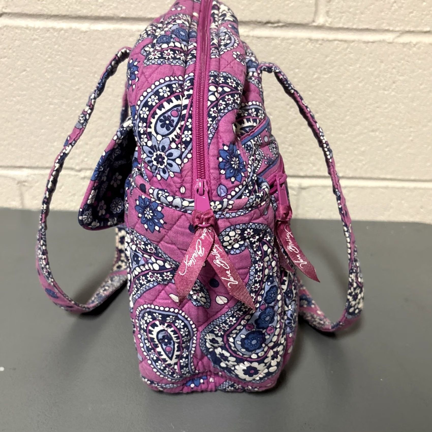 Vera Bradley Vera Bradley Boysenberry Tote Bag Purse Vinyl Lined Changing Pad Diaper Bag Accessories Pouch Size ONE SIZE - 2 Thumbnail
