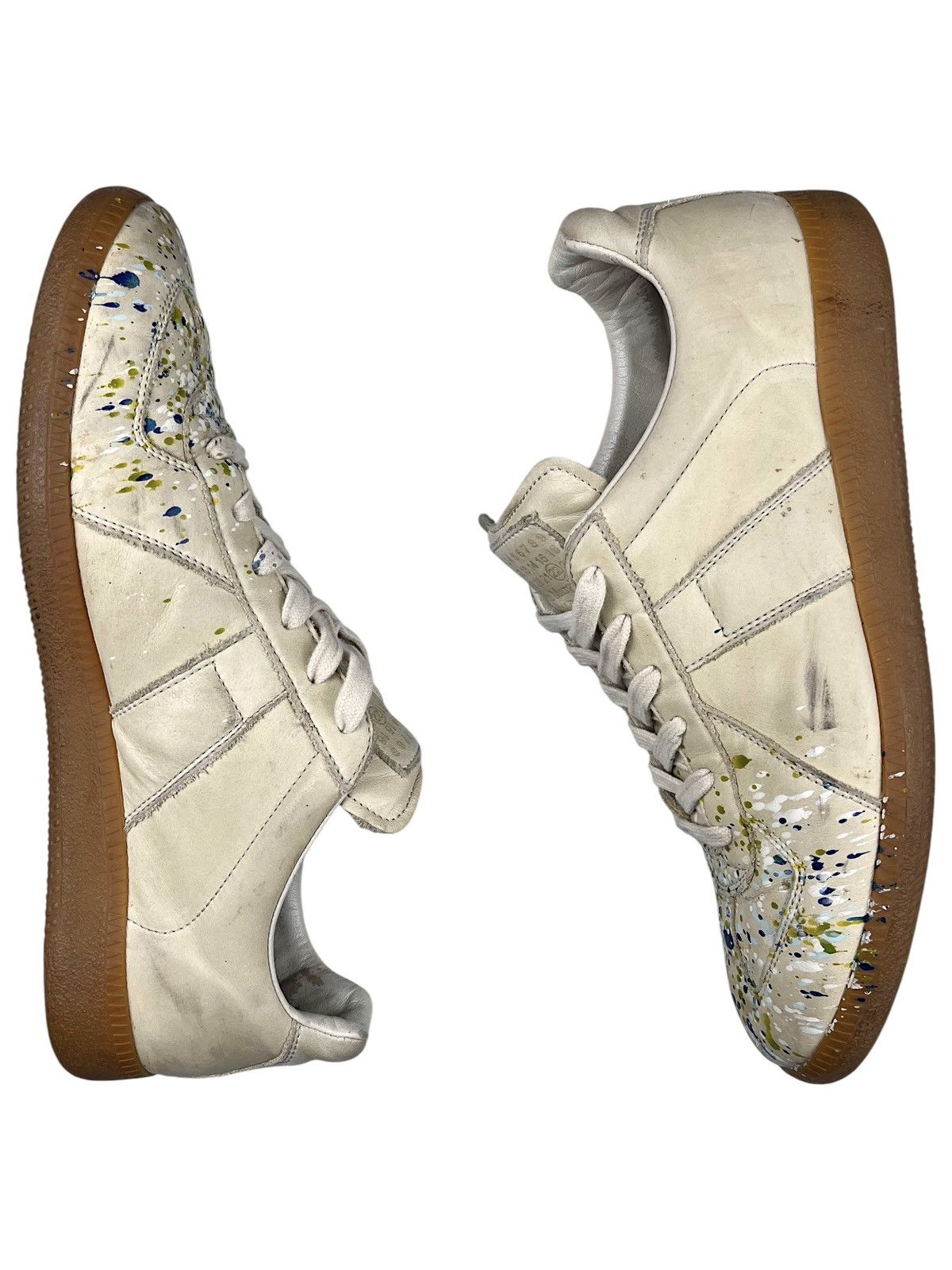 Maison Margiela AW16 Maison Margiela Paint Splatter Replica Gat Sneakers Size US 8 / EU 41 - 1 Thumbnail