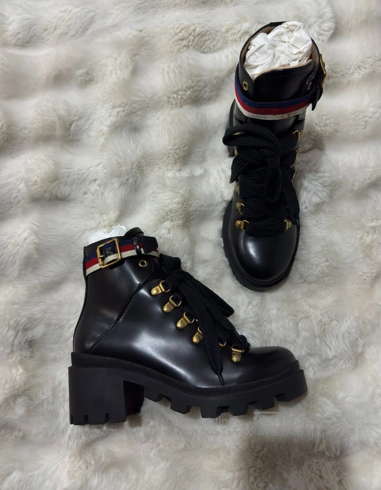 Gucci Guicci Black Women's Martin Boots| Size US 6 / IT 36 - 1 Thumbnail
