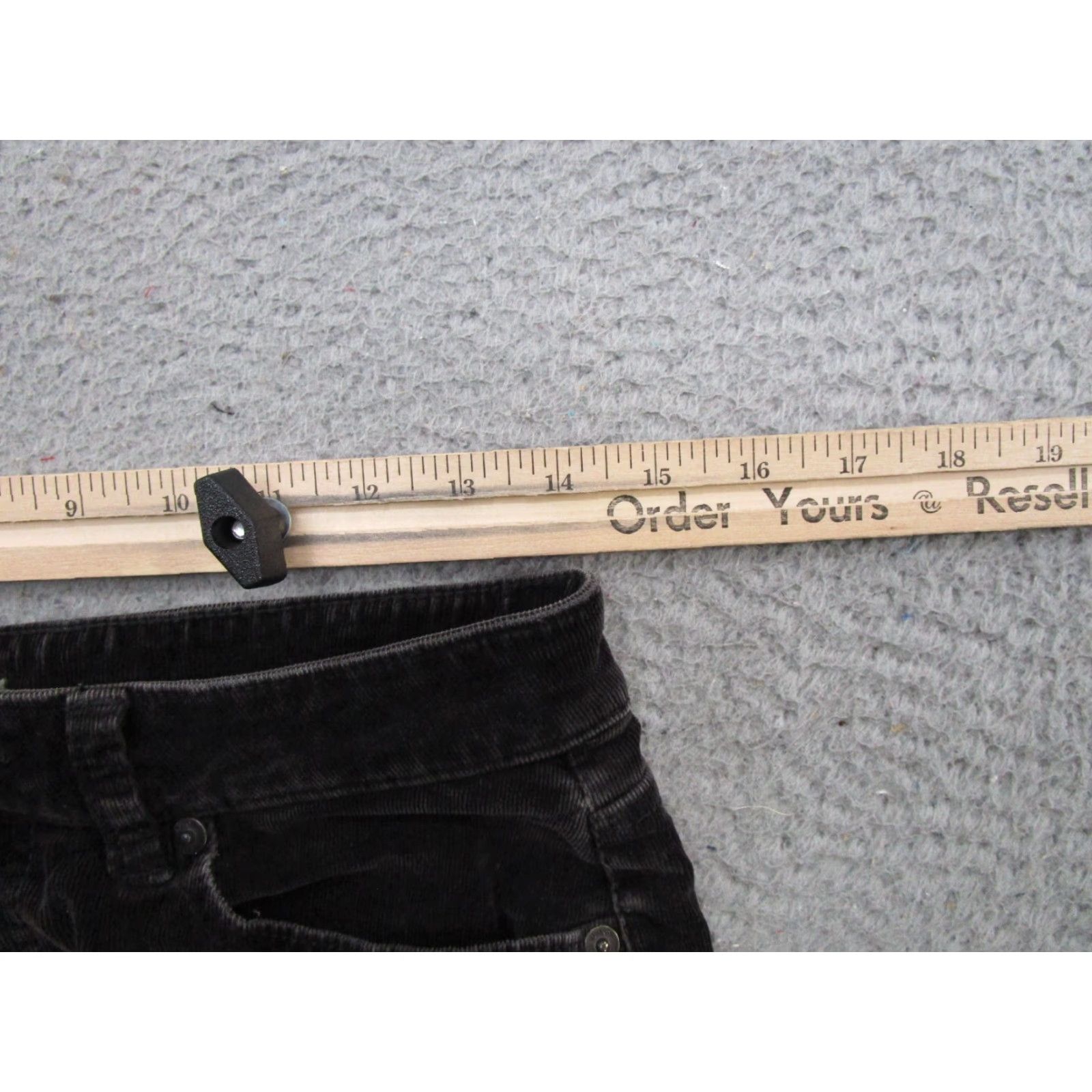 AG Jeans Jag Jeans Women's Casual Black Corduroy Pants Stretch 8P 29x29 Size 30" / US 8 / IT 44 - 6 Thumbnail