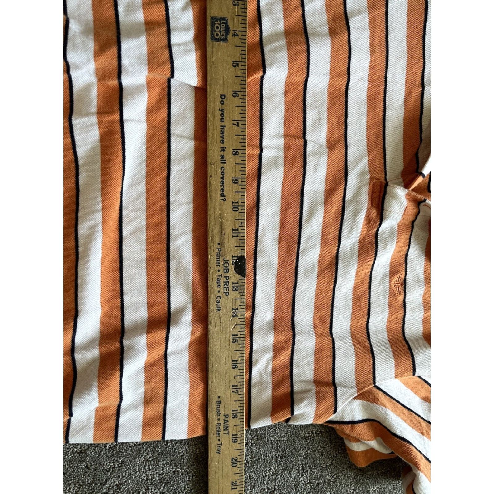 Dockers Dockers Polo Shirt Golf Orange Striped Mens Short Sleeve Classic Casual Size US L / EU 52-54 / 3 - 5 Thumbnail