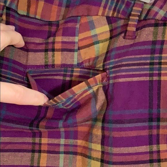 Other A New Day Purple Plaid Stretch Shorts 4 Size 27" / US 4 / IT 40 - 7 Thumbnail