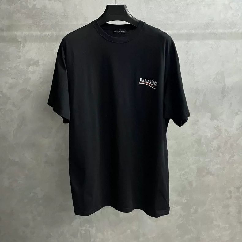 Balenciaga Balenciaga Black Coke Print Large Short Sleeve Drop Should Size US M / EU 48-50 / 2 - 1 Thumbnail