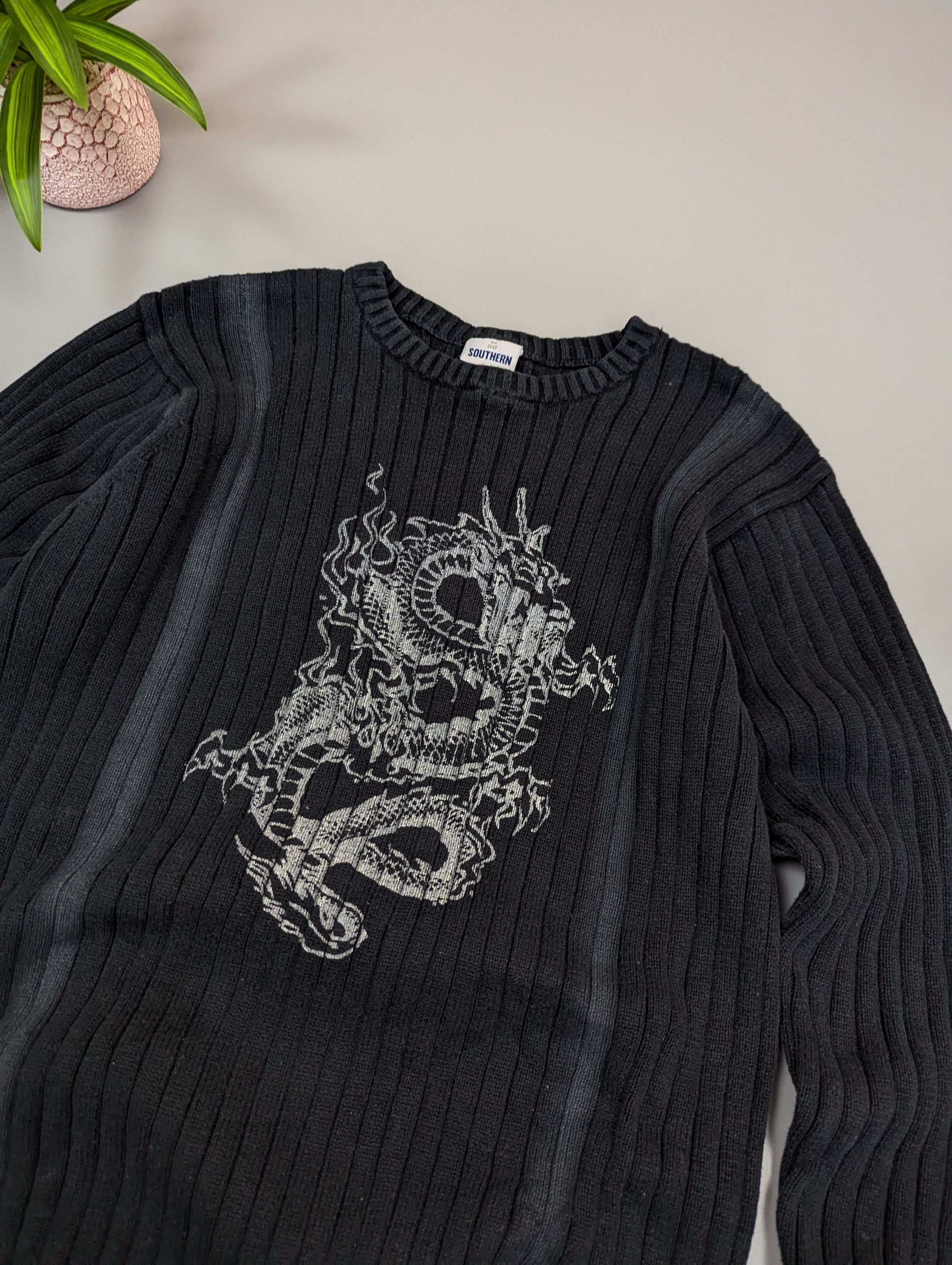 Japanese Brand VTG Japanese Dragon Sweatshirt Distressed Faded Southern M Size US M / EU 48-50 / 2 - 7 Thumbnail