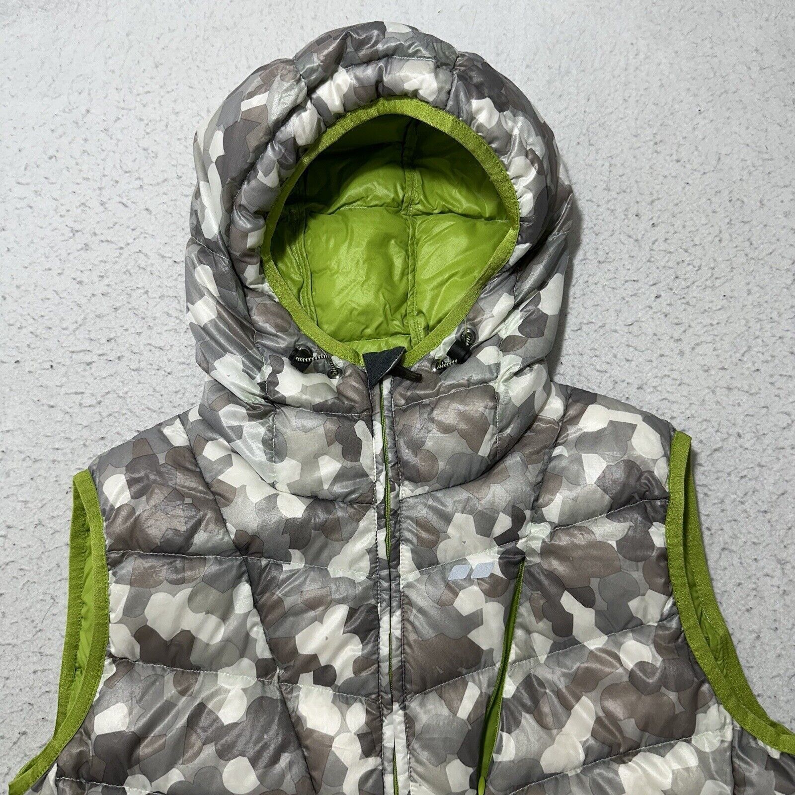 Other Koppen Medium Down Feather Puffer Vest Jacket Gray Camo Size M / US 6-8 / IT 42-44 - 2 Thumbnail