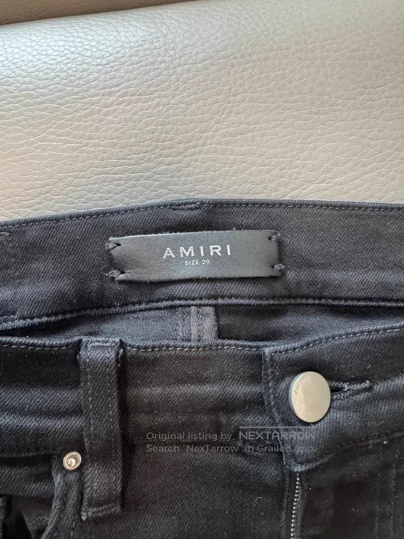Amiri Amiri Black slim fit denim pants Size US 29 - 2 Thumbnail