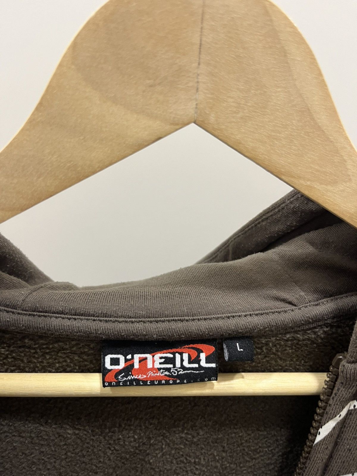 O'Neill Oniel surfwear y2kmocha brown zip up hoodie faded hype Size US L / EU 52-54 / 3 - 8 Thumbnail