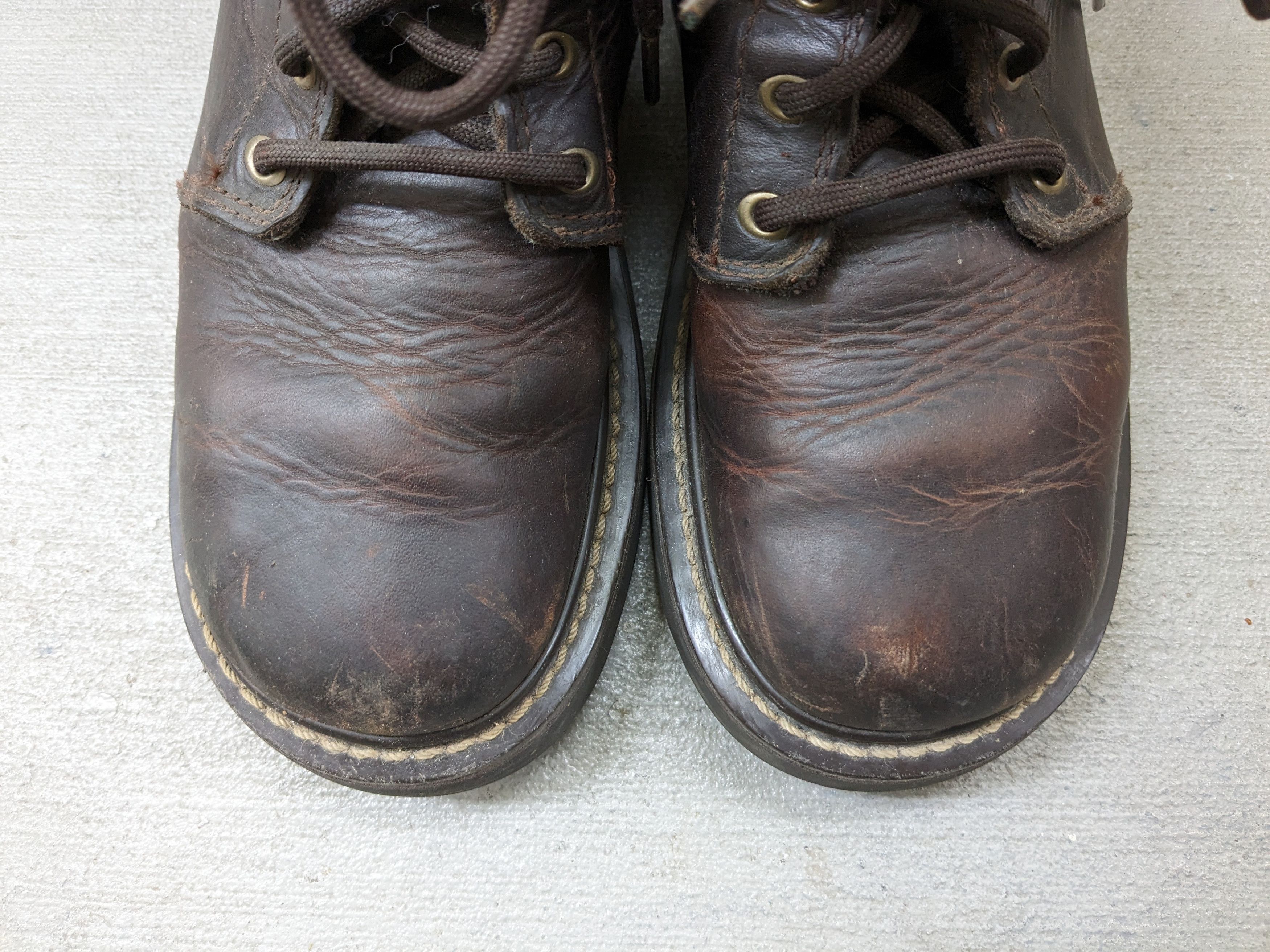 Genuine Leather American Eagle Boots Brown 7.5 Leather Chunky Rubber Y2K Size US 7.5 / EU 40-41 - 3 Thumbnail