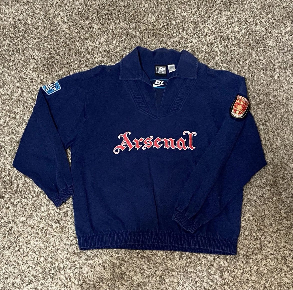 Nike 90's Nike Premier Arsenal Player sweatshirt Jacket Size XL Size US XL / EU 56 / 4 - 1 Thumbnail