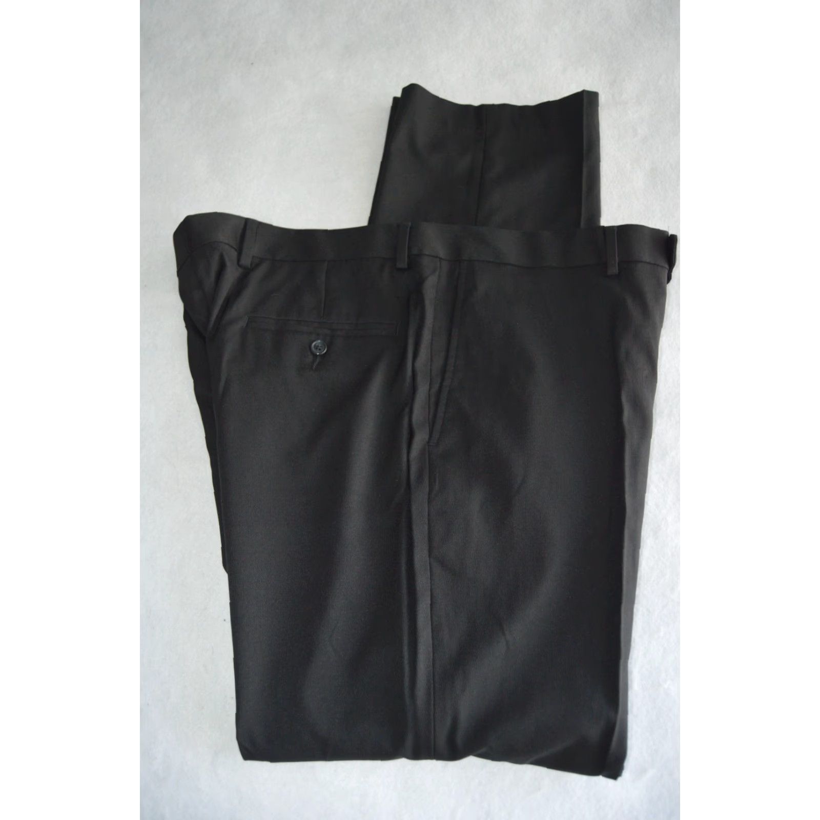Apt. 9 NWT Apt. 9 Extra-Slim Fit Black Dress Pants Mens 34x32 Flat Front Slim Straight Pocket Button Dress Pants Available Now Size US 34 / EU 50 - 3 Thumbnail