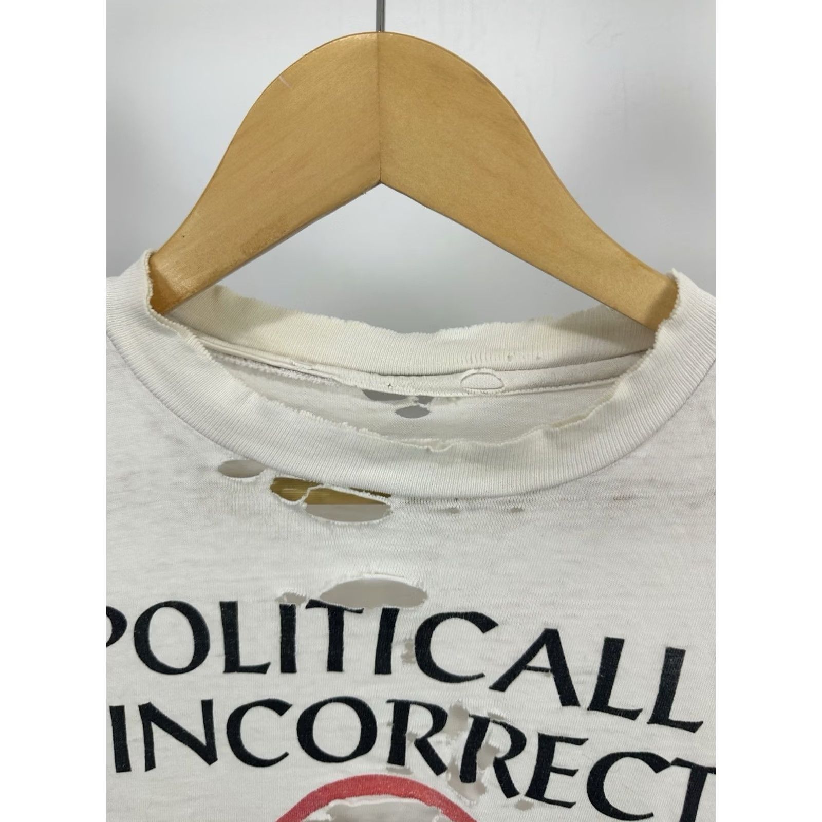 Thrasher VTG 90s Politically Incorrect & Proud Of It Bill Clinton Thrashed T-Shirt XL Shirts Men White Thrashed Distressed Politic Size US XL / EU 56 / 4 - 6 Thumbnail