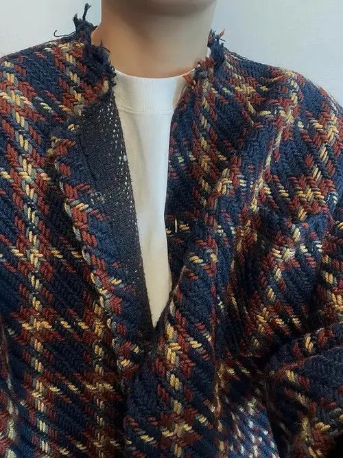 VIBE Vintage Street y2k Striped Plaid Loose Casual Jacket Coat Size US M / EU 48-50 / 2 - 6 Thumbnail