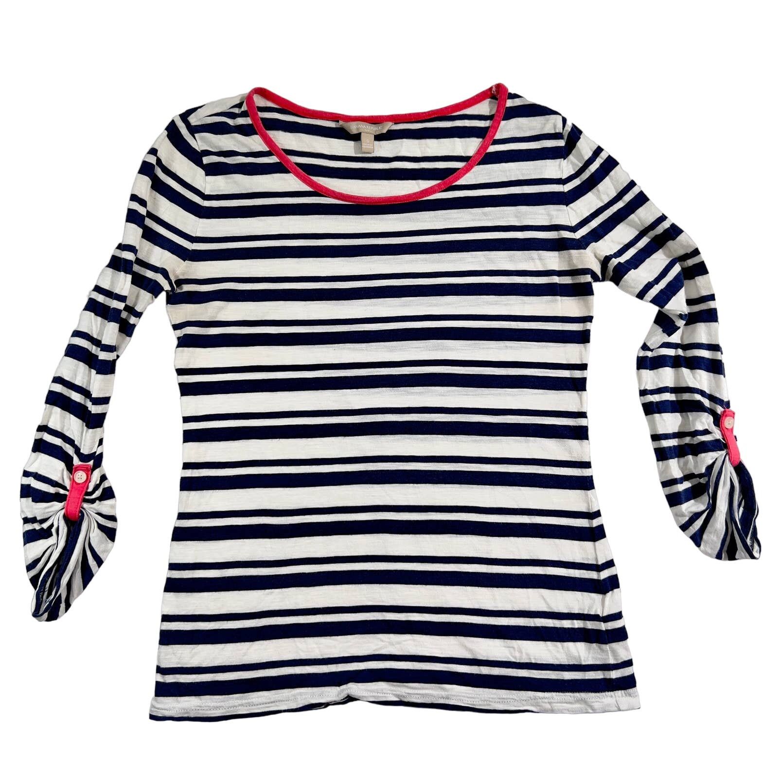 Banana Republic Banana Republic Outlet Shirt Woman S 3/4 Sleeves Boat Neck Size S / US 4 / IT 40 - 1 Thumbnail
