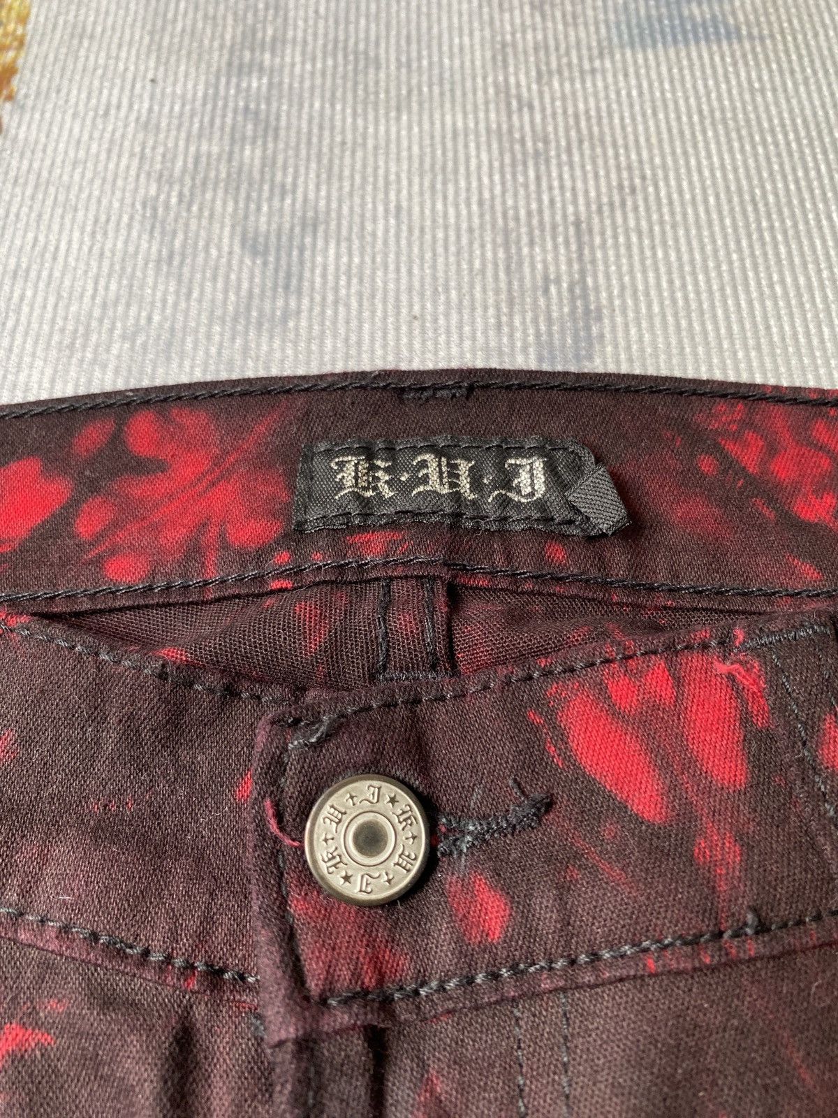 Japanese Brand K.U.I Tye Dye Skinny Fit Stretch Material Pant Size US 28 / EU 44 - 14 Thumbnail