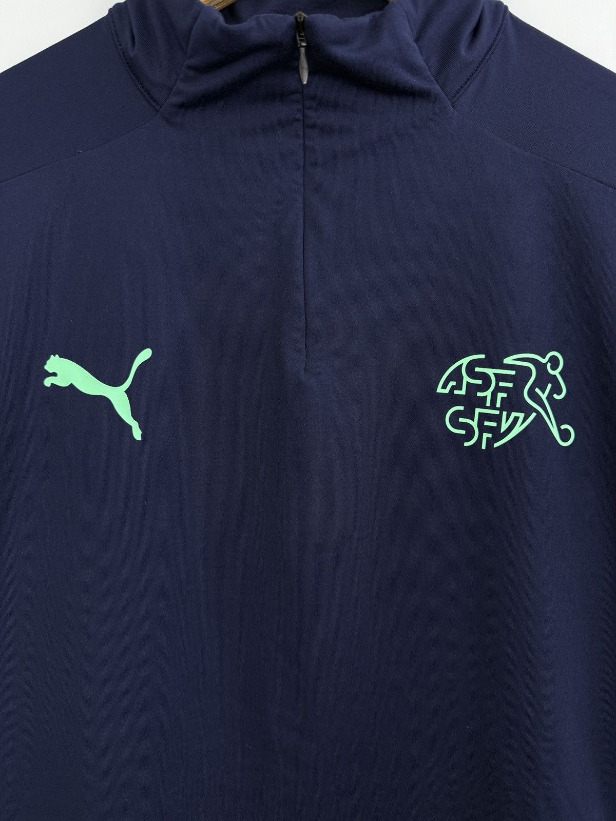 Puma 🇨🇭Y2K Puma Switzerland Suisse Soccer Jersey Long Sleeve Rare Size US M / EU 48-50 / 2 - 7 Thumbnail