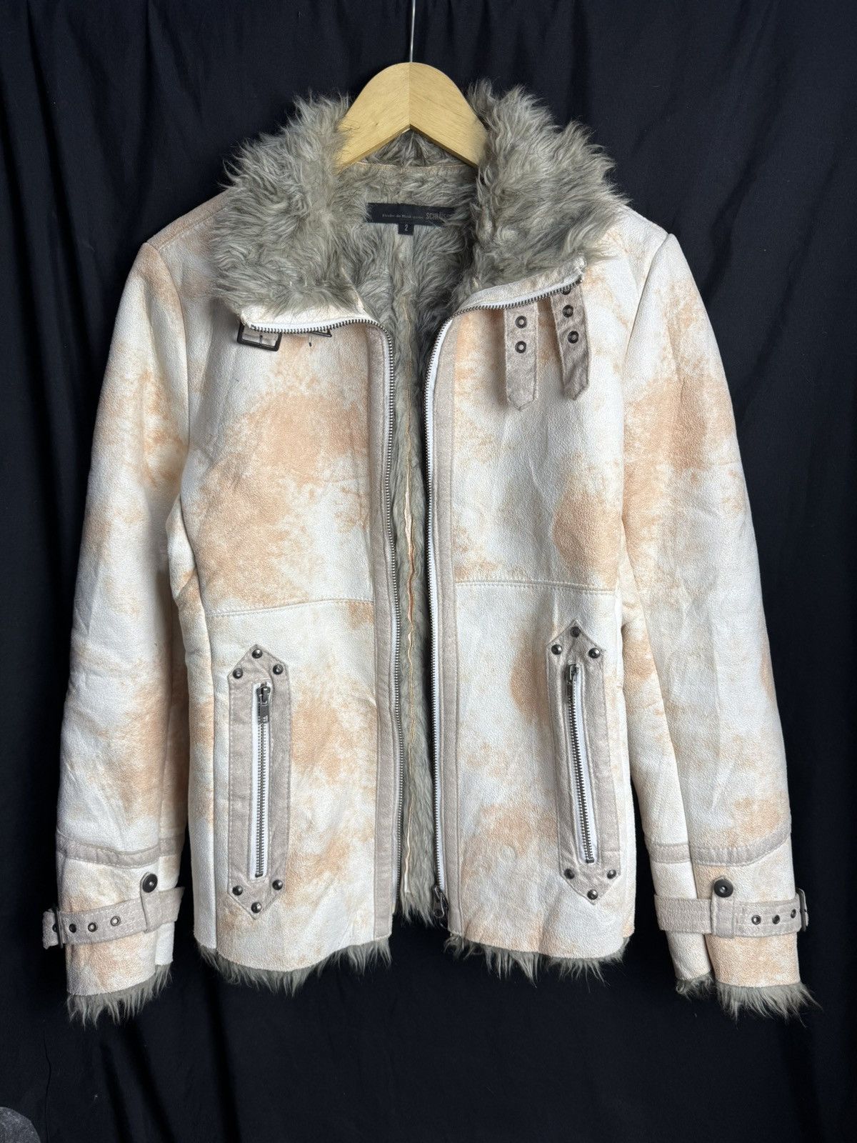 00s goa bono jacket japanese label ジャケット G.O.A Early 00s Goatskin Leather Bono Hooded Rider Jacket