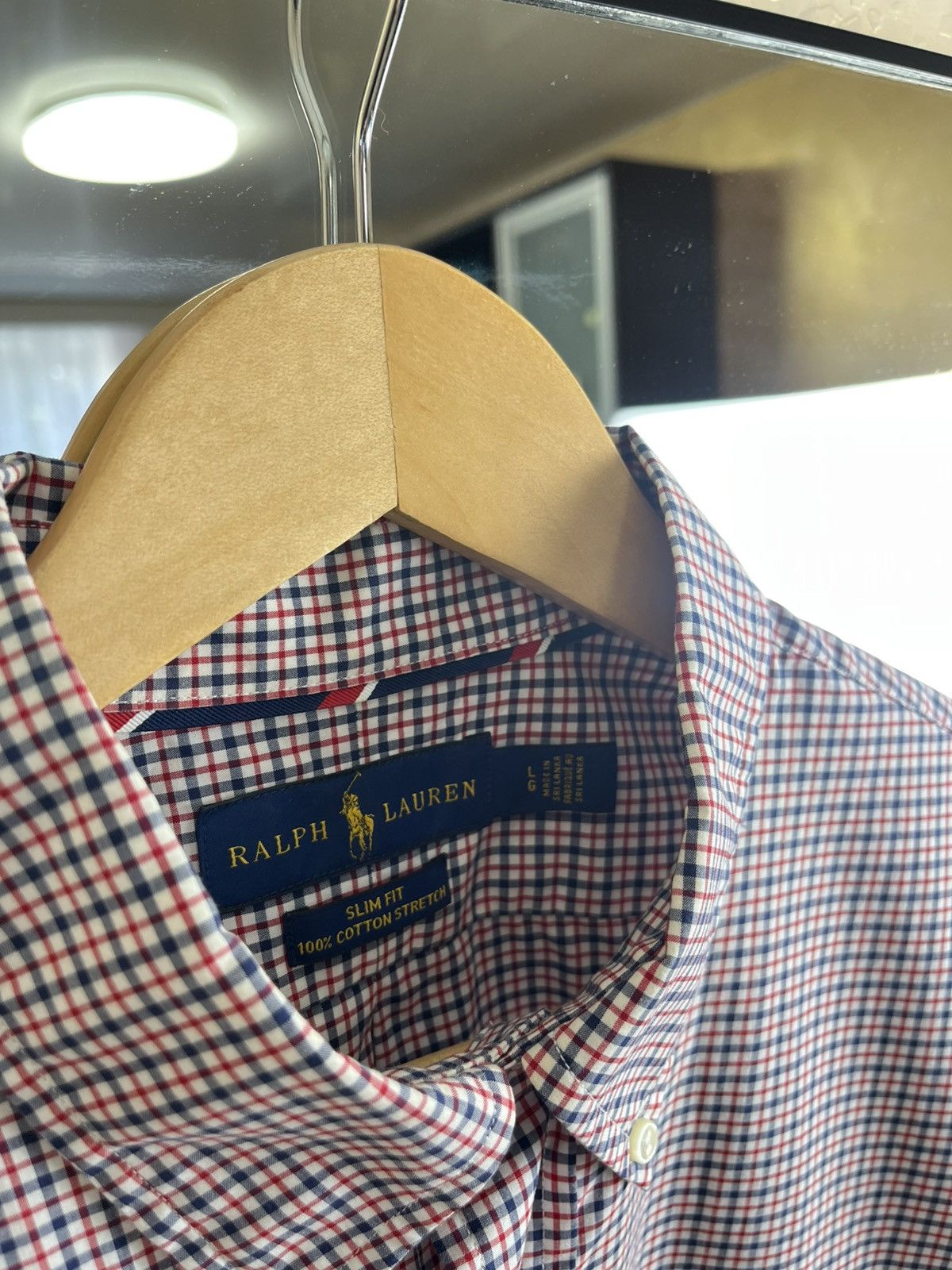 Polo Ralph Lauren Polo Ralph Lauren Slim Fit Premium Cotton Stretch CheckShirt Size US L / EU 52-54 / 3 - 2 Thumbnail