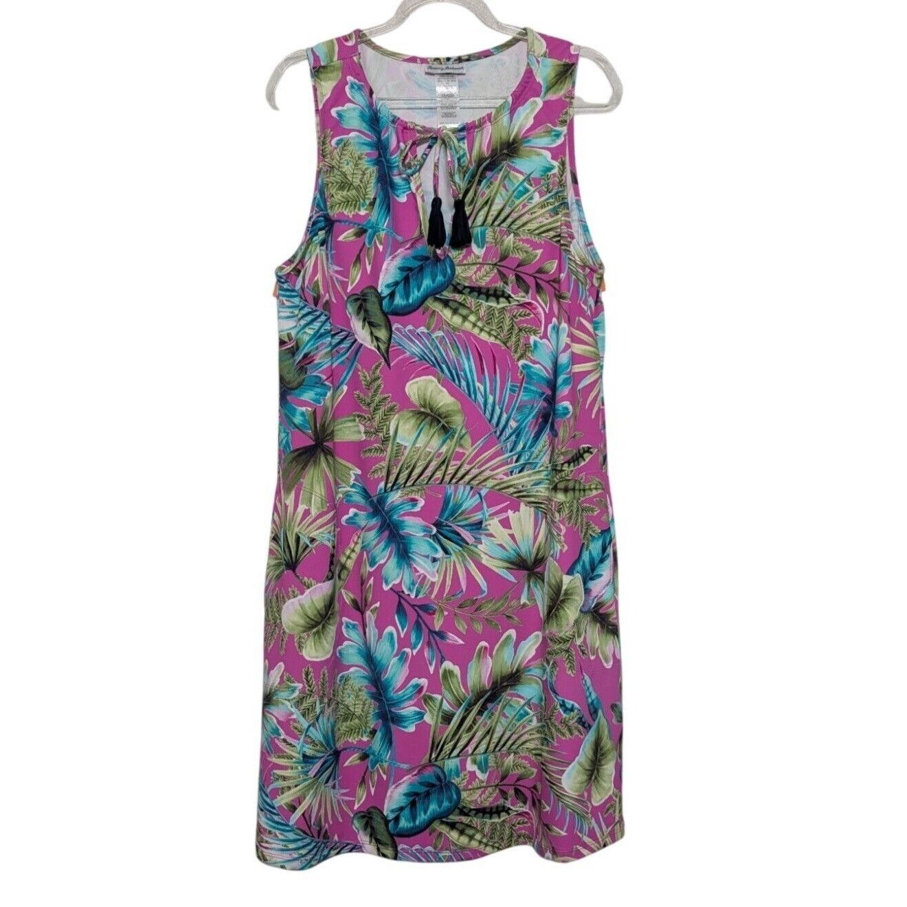 Tommy Bahama Tommy Bahama Tropical Dress Womens Size Medium Pink Tassel Size M / US 6-8 / IT 42-44 - 1 Thumbnail
