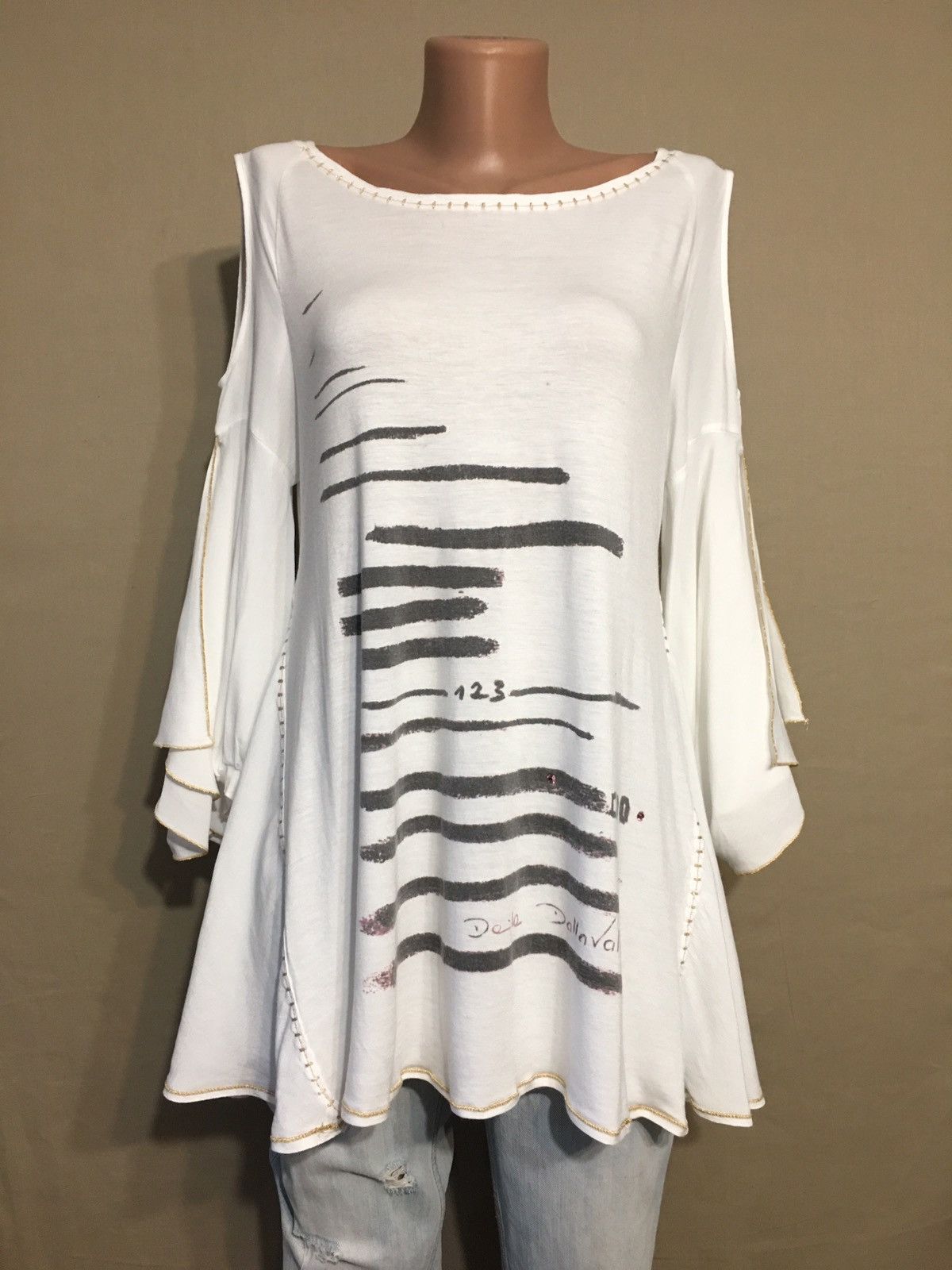 ELISA CAVALETTI by DANIELA DALLAVALLE Cotton Designer Blouse