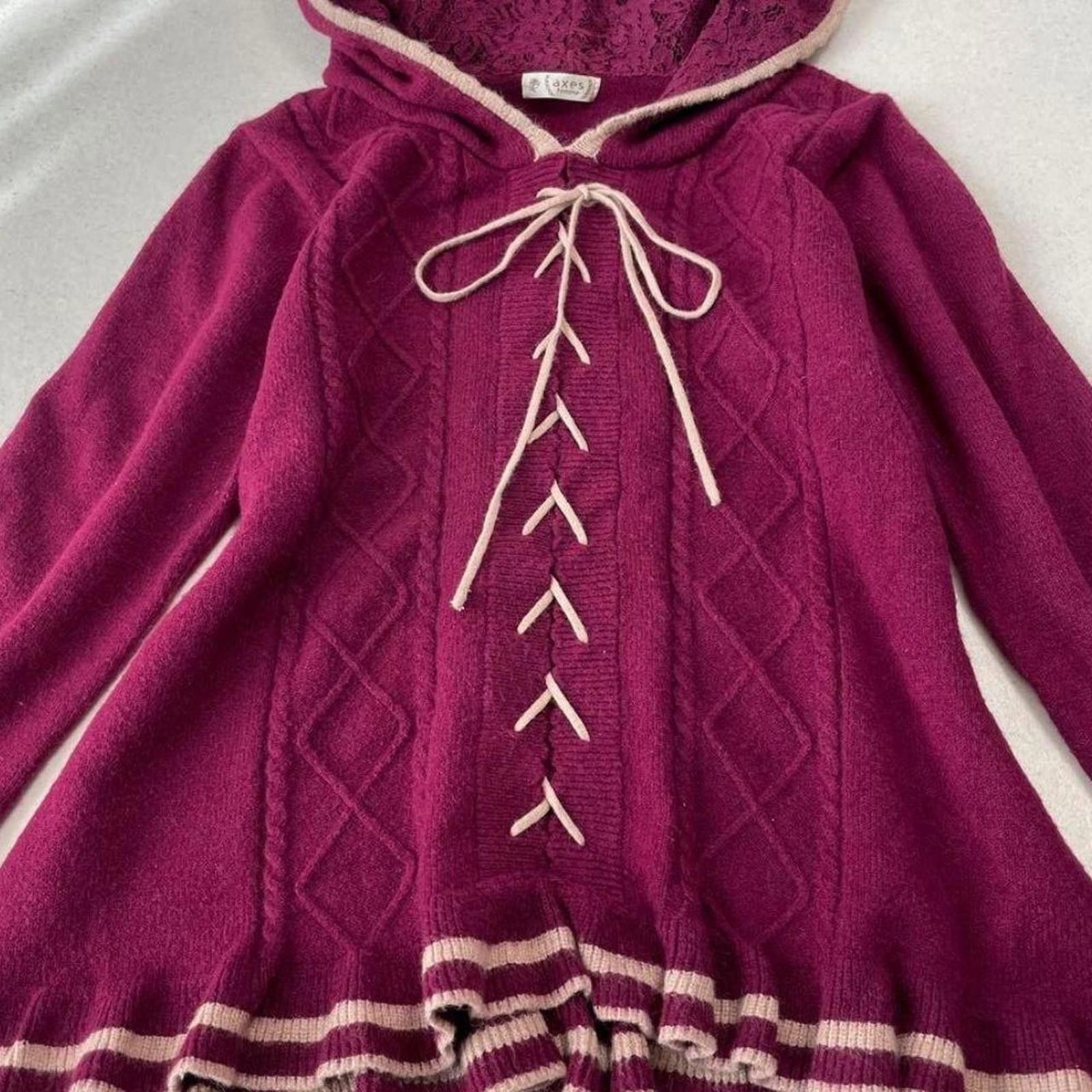 Other Axes femme fairy coquette vintage cardigan with hoodie Size XS / US 0-2 / IT 36-38 - 4 Thumbnail