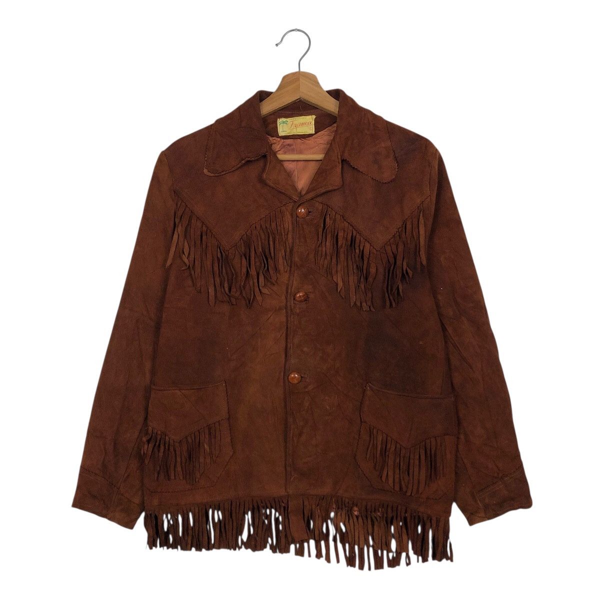 Other 📌Vintage Biker Leather Jacket Western Design Franca Size US L / EU 52-54 / 3 - 2 Thumbnail