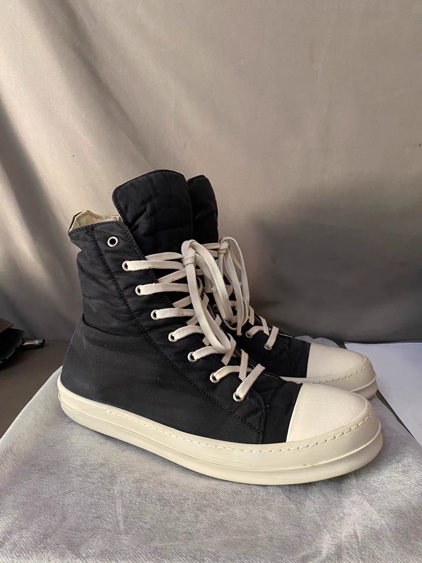 Rick Owens DRKSHDW satin sneakers