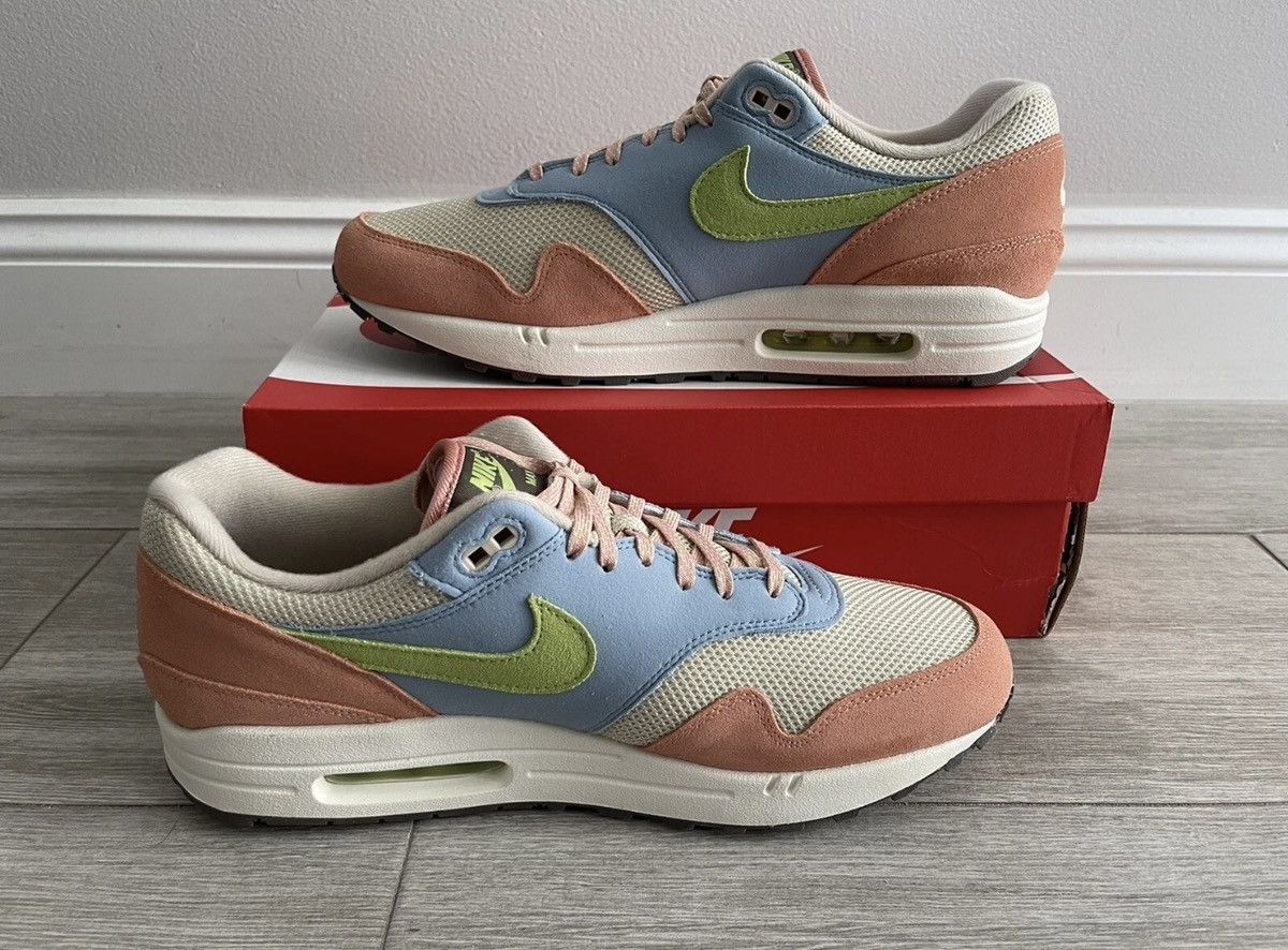 Nike Nike Air Max 1 Light Madder Root Vivid Green Rattan Size 12 Size US 12 / EU 45 - 2 Thumbnail