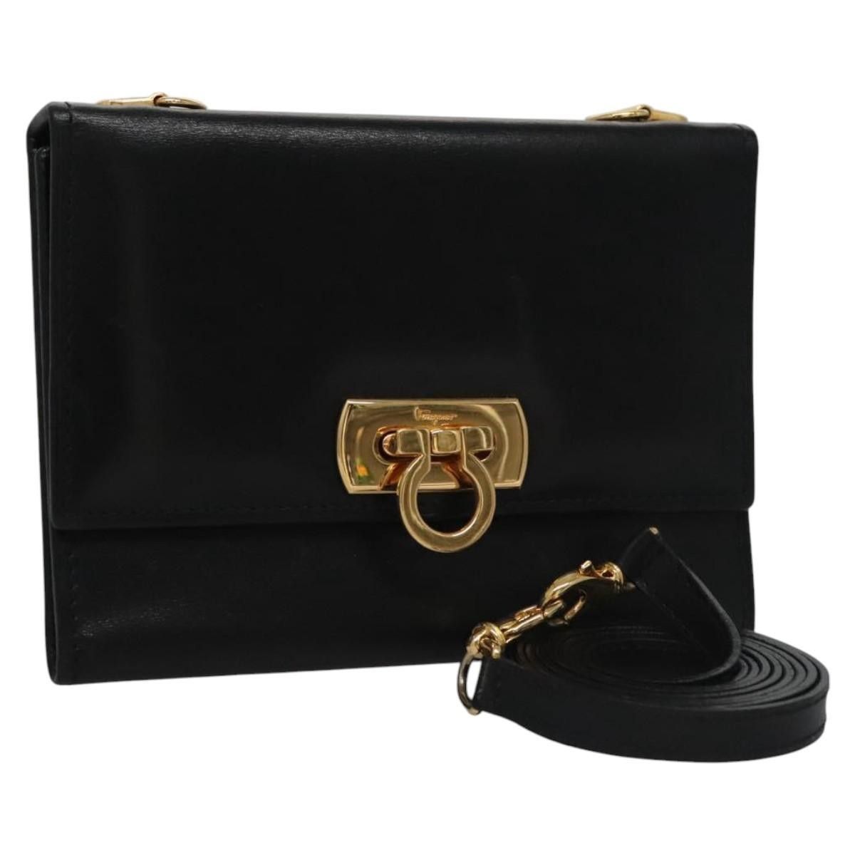 Salvatore Ferragamo Salvatore Ferragamo Gancini Flap Wallet Leather Size ONE SIZE - 1 Thumbnail