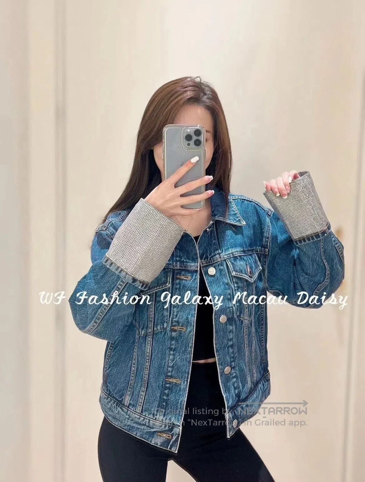 Alexander Wang Alexander Wang Rhinestone Denim Jacket. Size XS / US 0-2 / IT 36-38 - 9 Thumbnail