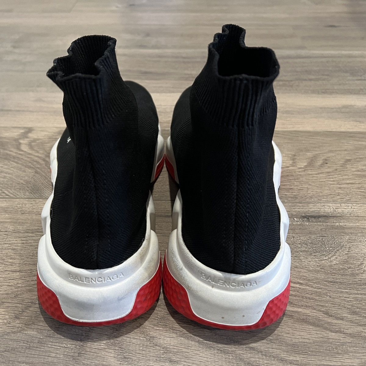 Balenciaga Balenciaga Speed runner 1.0 black red white Size US 7.5 / EU 40-41 - 3 Thumbnail