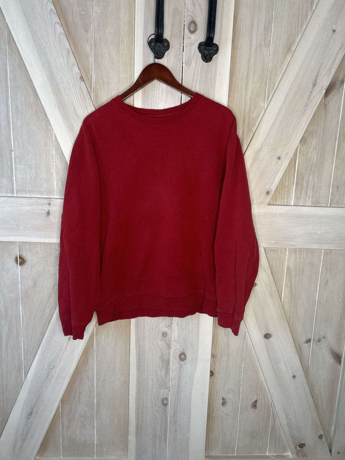 Vintage Maroon Vintage Blank Crewneck Size US L / EU 52-54 / 3 - 1 Thumbnail