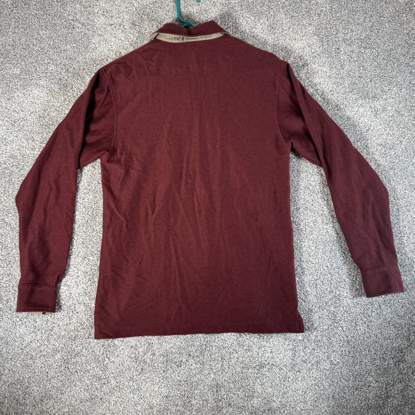 Vintage VINTAGE L. L. Bean Polo Shirt Men Small Red Cotton Knit Casual Preppy Dark Academia 90s 00s All Seasons Placket Size US S / EU 44-46 / 1 - 7 Thumbnail