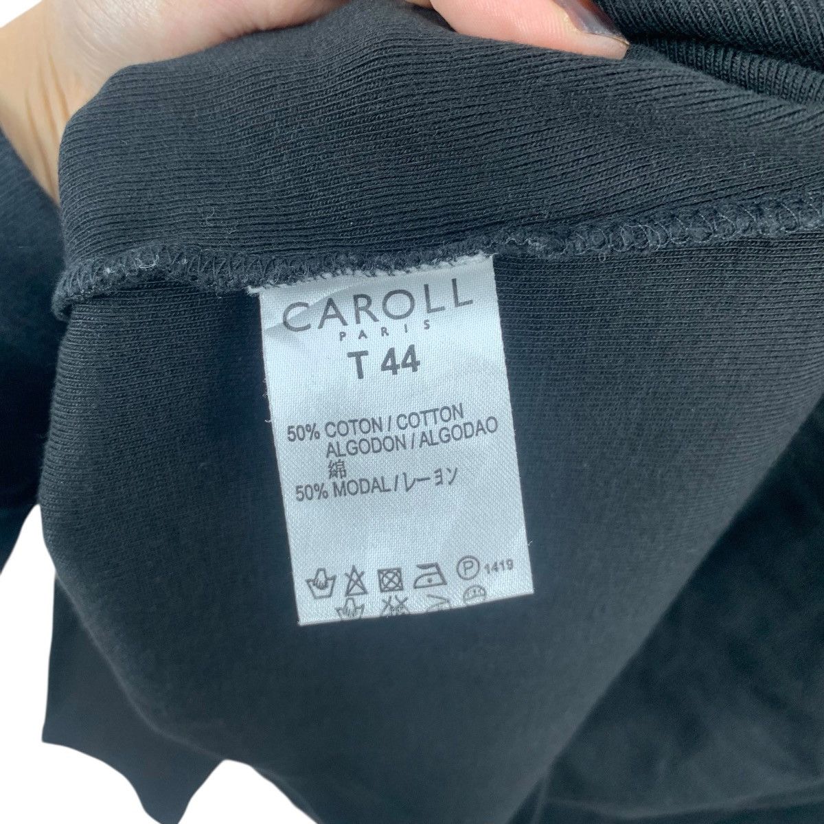 Japanese Brand CAROLL PARIS Rock In Saint Germain Bling Tee Shirt Top Long Size S / US 4 / IT 40 - 8 Thumbnail