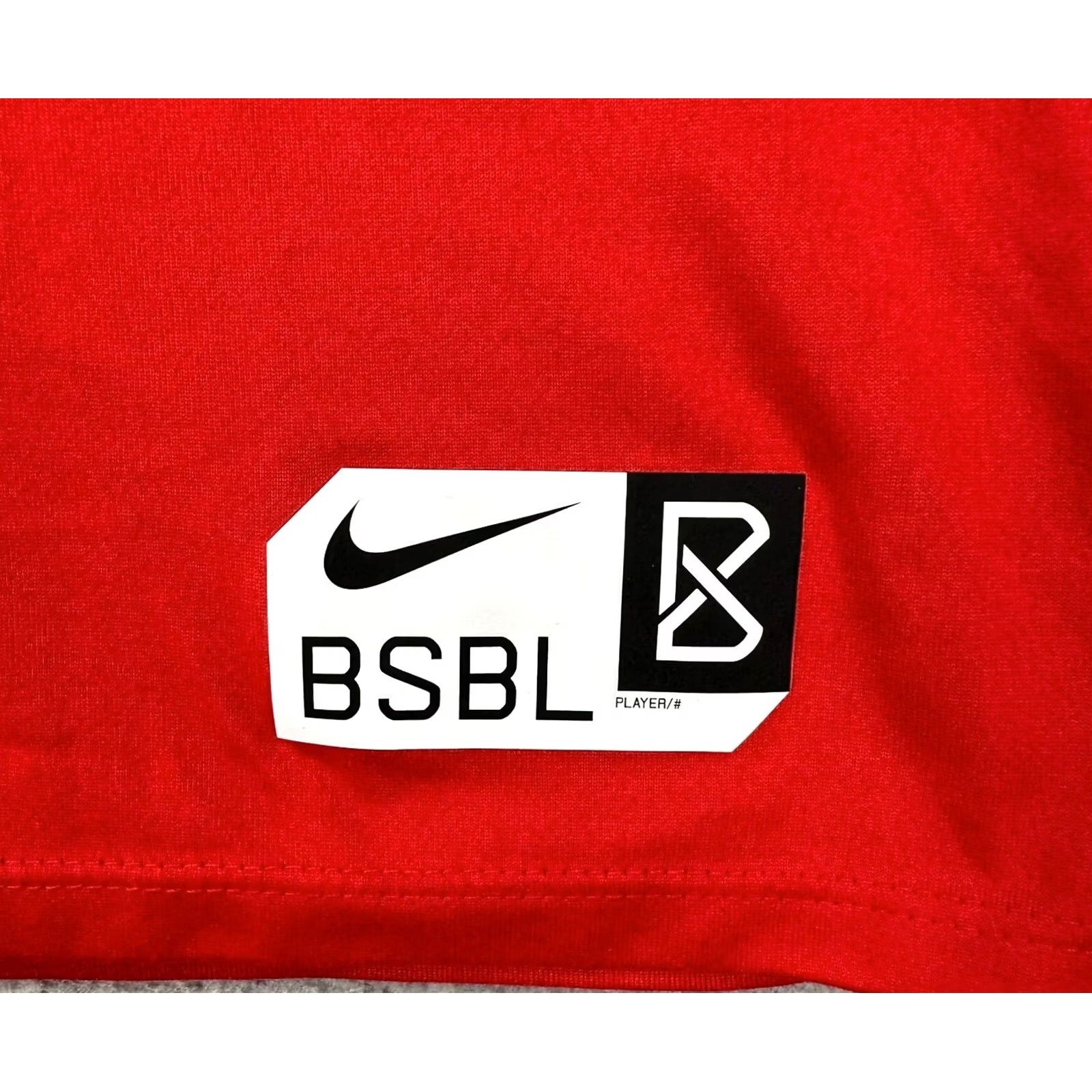 Nike Nike Shirt Mens Large Dri-Fit Red Swing Man Baseball T-Shirt Tee Quarter Sleeve Size US L / EU 52-54 / 3 - 6 Thumbnail