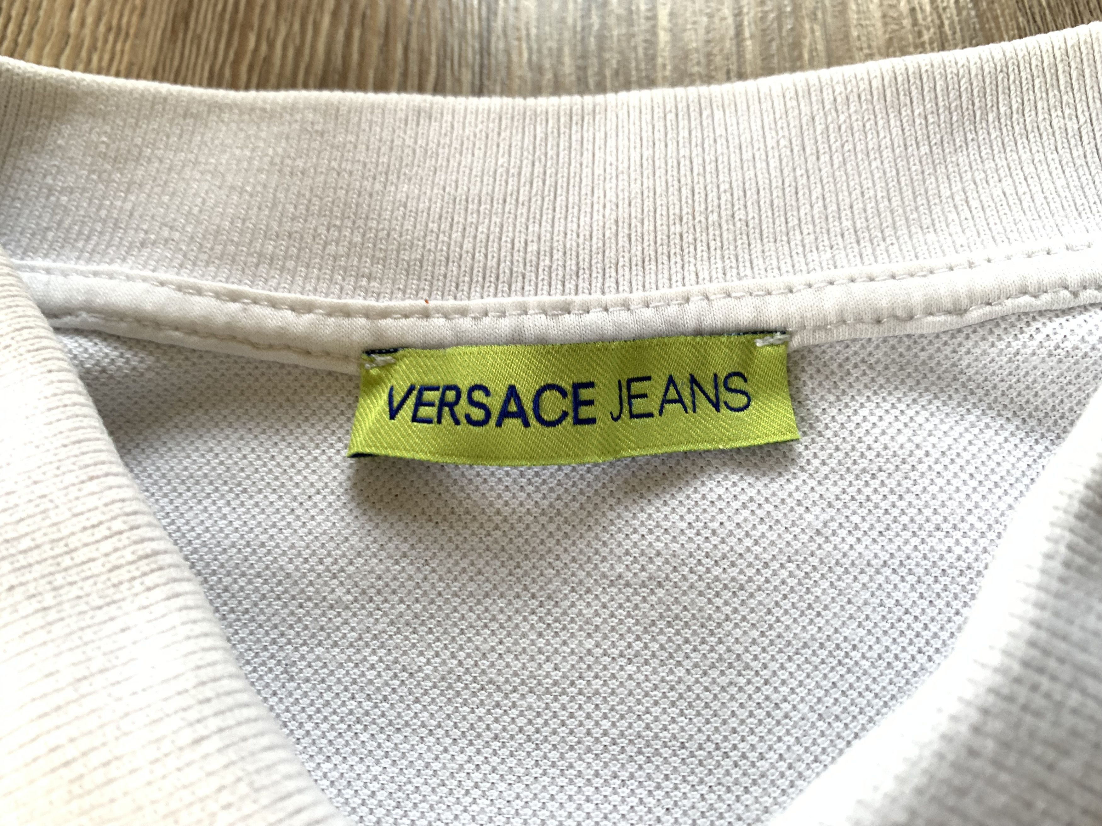 Versace Jeans Couture Versace White Cotton Printed Polo T-Shirt Size US S / EU 44-46 / 1 - 7 Thumbnail