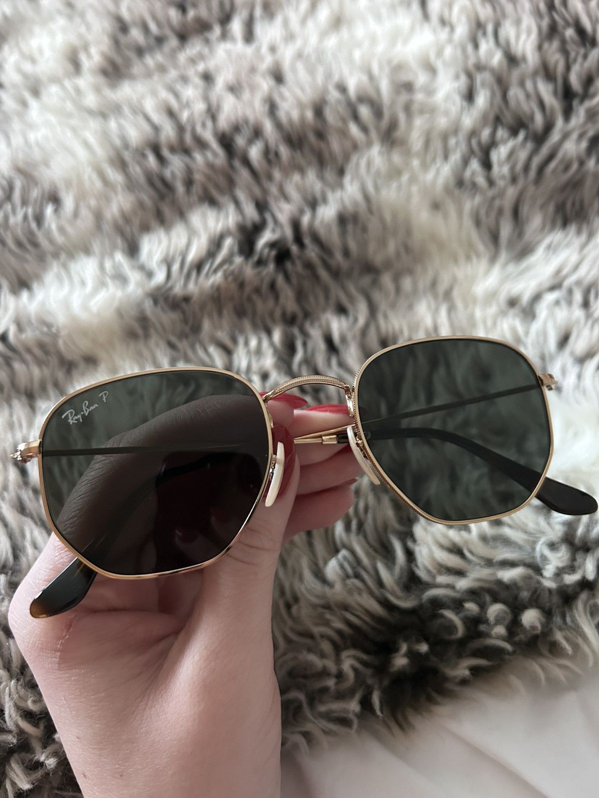 RayBan Ray-Ban Polarized Hexagonal Flat Lenses Size ONE SIZE - 3 Thumbnail