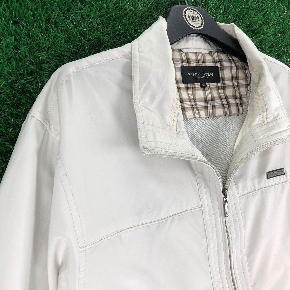 Japanese Brand × Vintage Vintage 90's First Down Zipper Nylon Light Jacket Size US L / EU 52-54 / 3 - 2 Thumbnail